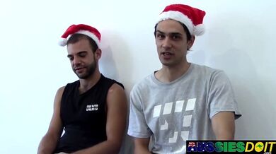 Dai un'occhiata alle fantastiche abilità di Aussie duo Lewis e Bryce dopo il sesso orale