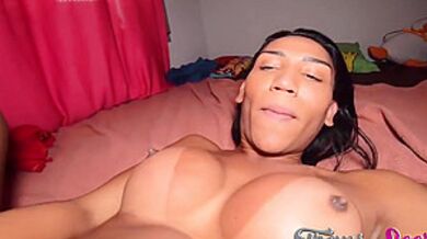 Barbara Pires - Shemale Brunette Pov Fucked Until She