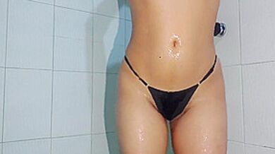 I Record My Alone At Home Bathing Josys Big Naked Ass