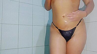 I Record My Alone At Home Bathing Josys Big Naked Ass