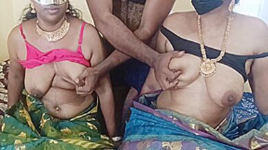 Cheating Housewife Enjoying Threesome Fucking